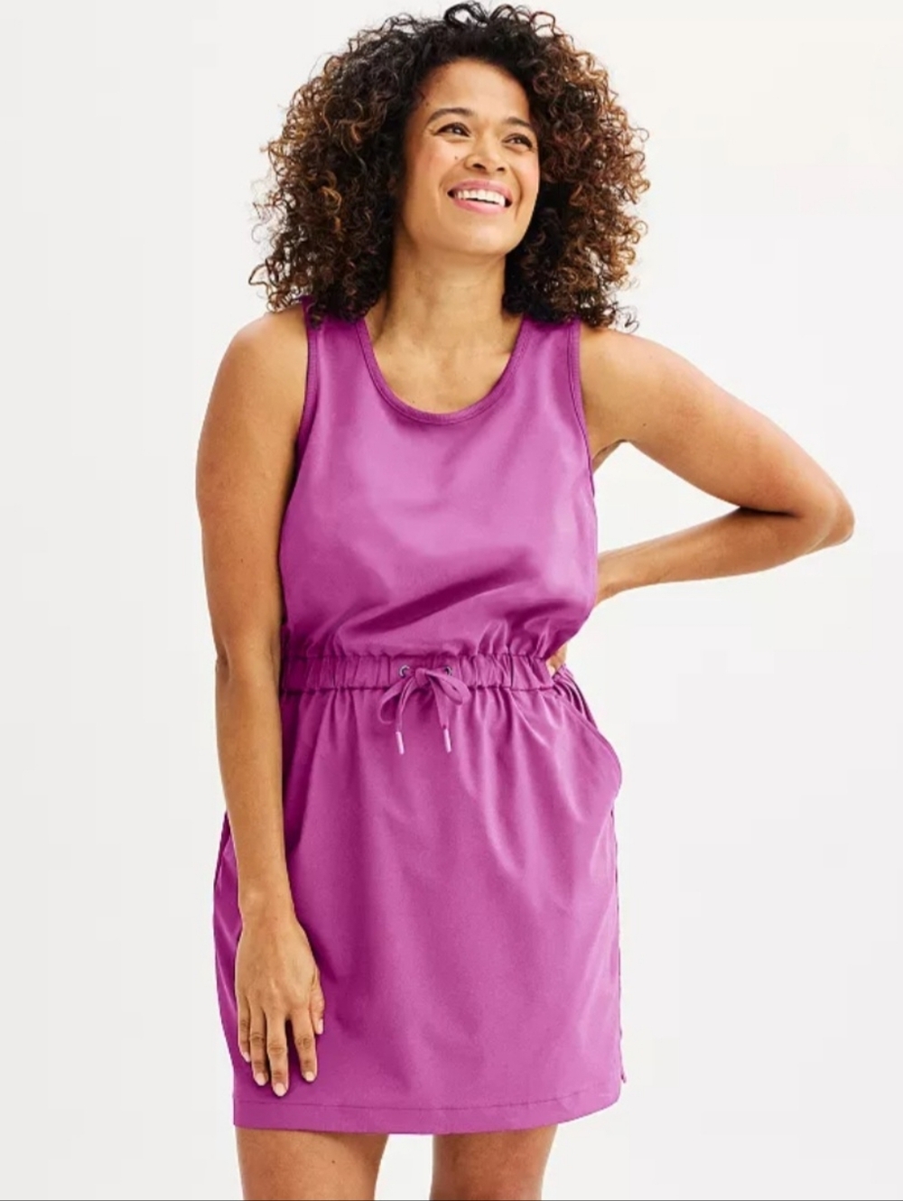 Tek Gear Orchid Sunset Purple Cinch Waist Active Dress - Size 2X